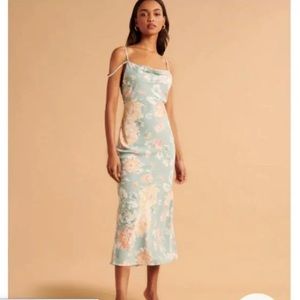 Abercrombie Cowl Neck Maxi Slip Dress Size Small